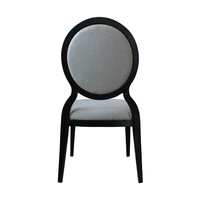 Chaise d'auditorium empilable gris-noir contemporaine, chaise de luxe pour mariage, salon de luxe, restaurant professionnel