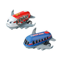 Jouets d'avion ABS simulés petit avion coulissant jouets à tirer pour enfants de 3 à 14 ans modèles d'avion véhicules de jeu