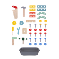 Jouets d'atelier en bois pour enfants, console de réparation, table de jeu, tournevis, marteau, clé à molette, jeu de simulation