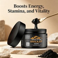 Résine de Shilajit Pure OEM/ODM 800mg par Portion, Extrait de Shilajit, Complément Alimentaire Quotidien de 50g pour Adultes
