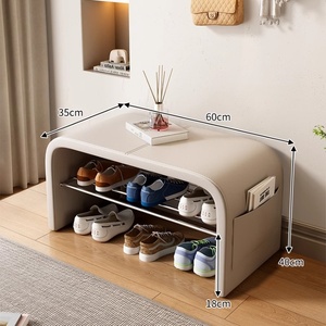 Sang trọng cao cấp lối vào ánh sáng seatable Giày băng ghế dự bị tích hợp cửa seatable Giày giá nhà Giày thay đổi băng ghế dự bị - Product Image 6