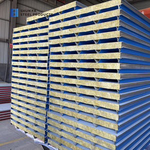 Panel sándwich de lana de roca personalizado para techo, aislamiento SIP, espuma acústica para revestimiento de casa para habitación fresca, materiales de construcción - Product Image 1