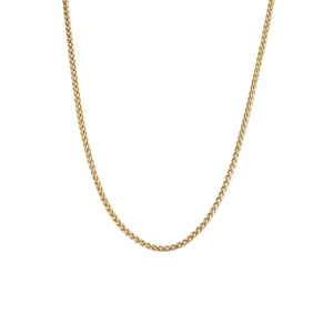 Collar de acero inoxidable chapado en oro de 18k, Gargantilla de coliflor estrellada, Estrella pequeña, cadena - Product Image 1