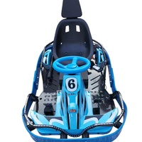 Kart électrique à trois roues, voiture de divertissement carrée, intérieur/extérieur, usage commercial, peut accueillir adultes, enfants, parent-enfant, 500W, 27 km/h