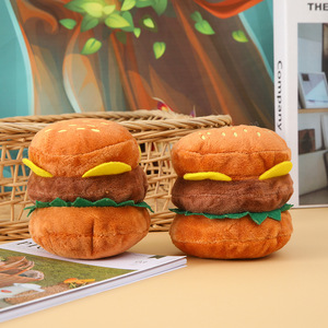 Mainan melatih gigi untuk hewan peliharaan membersihkan gigi mainan anjing mainan <span class=keywords><strong>Burger</strong></span> mewah vokal latihan membosankan dan tinggi - Product Image 4