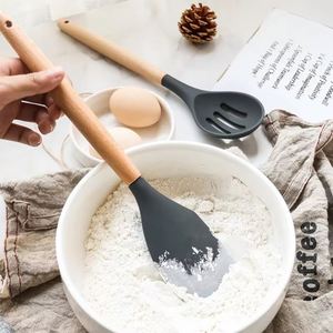 Multifunctional Food Grade Silicone Kitchen Cookware Set Practical Turner Spatula & <b>Measuring</b> <b>Spoon</b>-Cook with Confidence! - Product Image 4