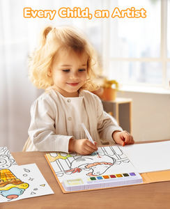 Libros de Colorear con Agua Joycat, Juguetes Educativos para Niños Pequeños, Tema de Conocimiento Común, Libro de Pintura con Acuarelas y Papel de Dibujo - Product Image 3