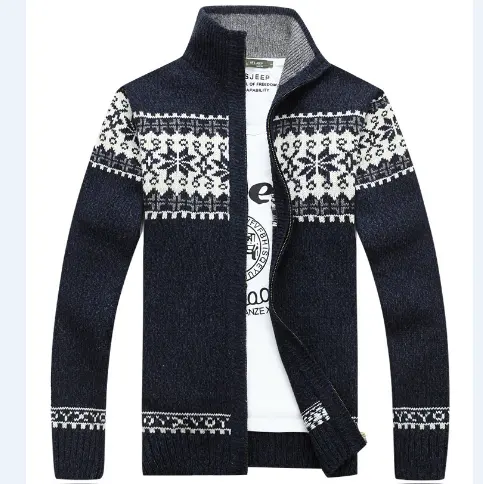 Высокое качество; Сезон осень-зима пальто с v-образным вырезом с длинными рукавами вязаный кардиган мужской свитер для мужчин 2021