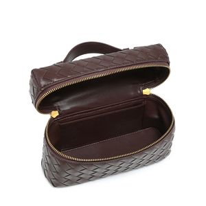 7590 # Mulheres <span class=keywords><strong>Maroon</strong></span> Woven Lunch Box Forma Crossbody Hand Bag Senhoras Casual Small Woven Shoulder Bags Moda Hand Clutch <span class=keywords><strong>Purse</strong></span> - Product Image 5
