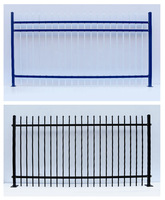 Paneles de Cerca de Acero Galvanizado al por Mayor, Estilo Tradicional, Barrera para Animales, 1,2 m, 1,5 m, 1,8 m, para Patios Escolares y Jardines