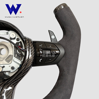 Volant de direction en cuir de cerf et fibre de carbone pour BMW Série 3, Série 5, F10, M5, F20, F30, M3, F80, M4, F82, M2, F87, F90, F11, F13, E90 M