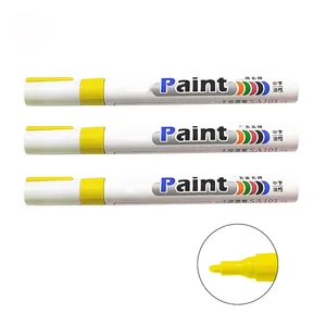 Pennarelli di vernice gialla personalizzati 8 colori a base di olio pennarelli impermeabili permanenti penne per dipingere Set di penne