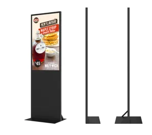 Android Lcd Advertising Digital Signage 49 55 inch Display Indoor Rotating Screen Floor Standing Touch Screen with Software