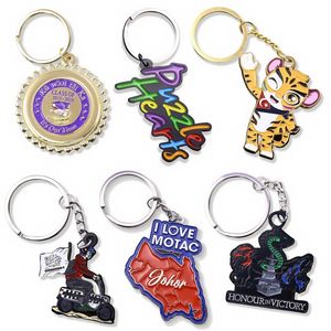 Vendita all'ingrosso di metallo personalizzato in lega di zinco portachiavi sublimazione Laser incisione Logo per Business regalo promozionale - Product Image 3