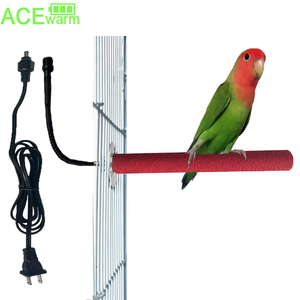 Bocca di macinazione del pappagallo riscaldata, il bastone del supporto di calore dell'artiglio di macinazione può fissare il supporto per uccelli in resina della gabbia per uccelli bastone francese dello stesso stile - Product Image 1