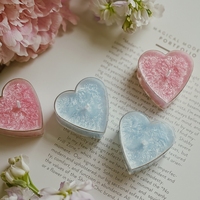 Duftende kleine handgemachte Valentinstagsgeschenke Teelichter Aromatische Kerzen Herzförmige Aromatherapie-Teelichter Duftkerze