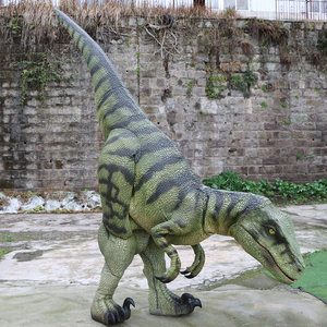 Costume de dinosaure réaliste de haute qualité, Velociraptor vert, taille réelle pour adulte, parc à thème, musée - Product Image 6