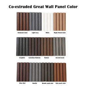 Revêtement mural extérieur en composite à prix avantageux, panneau mural extérieur en WPC, revêtement mural en bois-plastique - Product Image 5