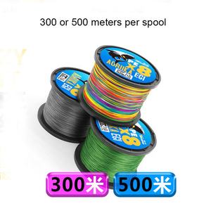 Ligne <span class=keywords><strong>de</strong></span> pêche en corde tressée PE multicolore 100LB 8 brins 1000 mètres pour la pêche en eau salée et en eau douce Cadeau - Product Image 2
