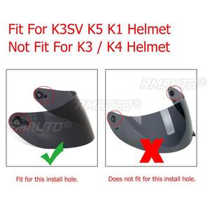 Visera para Casco de Motocicleta, Antirrayaduras, Protector Contra el Viento, Visera para Casco Integral, Compatible con AGV K1 K3SV K5 - Product Image 4