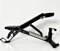 Nouveau modèle 3 Stops Gym Fitness Banc de musculation réglable multifonctionnel pour haltères et développé couché