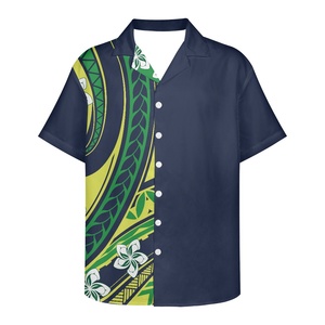 Ropa de verano para <span class=keywords><strong>hombre</strong></span>, camisa de sublimación de diseño transpirable holgada informal con estampado de <span class=keywords><strong>tatuaje</strong></span> Tribal de <span class=keywords><strong>manga</strong></span> corta con flor Hawaiana para <span class=keywords><strong>hombre</strong></span> - Product Image 5