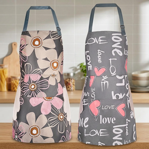 Wholesale Reusable Eco-Friendly Organic Cotton Kitchen <b>Aprons</b> Custom Embroidered Black Bib <b>Apron</b> Women Denim Jeans Work Suit - Product Image 1