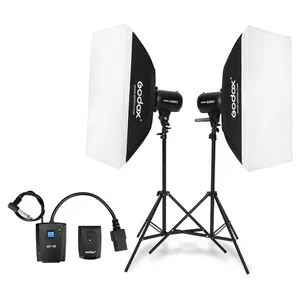 Godox 스트로브 스튜디오 플래시 라이트 키트 500W-사진 조명-스트로브, 라이트 스탠드, 트리거, 소프트 박스