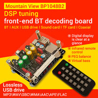 WUZHI ZK-DAM AUDIO K1 Carte de décodage sans perte Clé USB Haut-parleur Module de son Affichage numérique DSP Virtual Bass