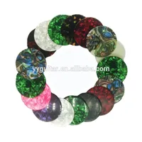 Custom Special Mandolin Instrument Round Plectrums Colorful Circle Shape Celluloid Guitar/ukulele/Bandolim Picks Used