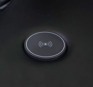 Ensemble de canapés électriques inclinables modernes en cuir avec fonction convertible et extensible, pour salon, avec fonction rafraîchissante - Product Image 2