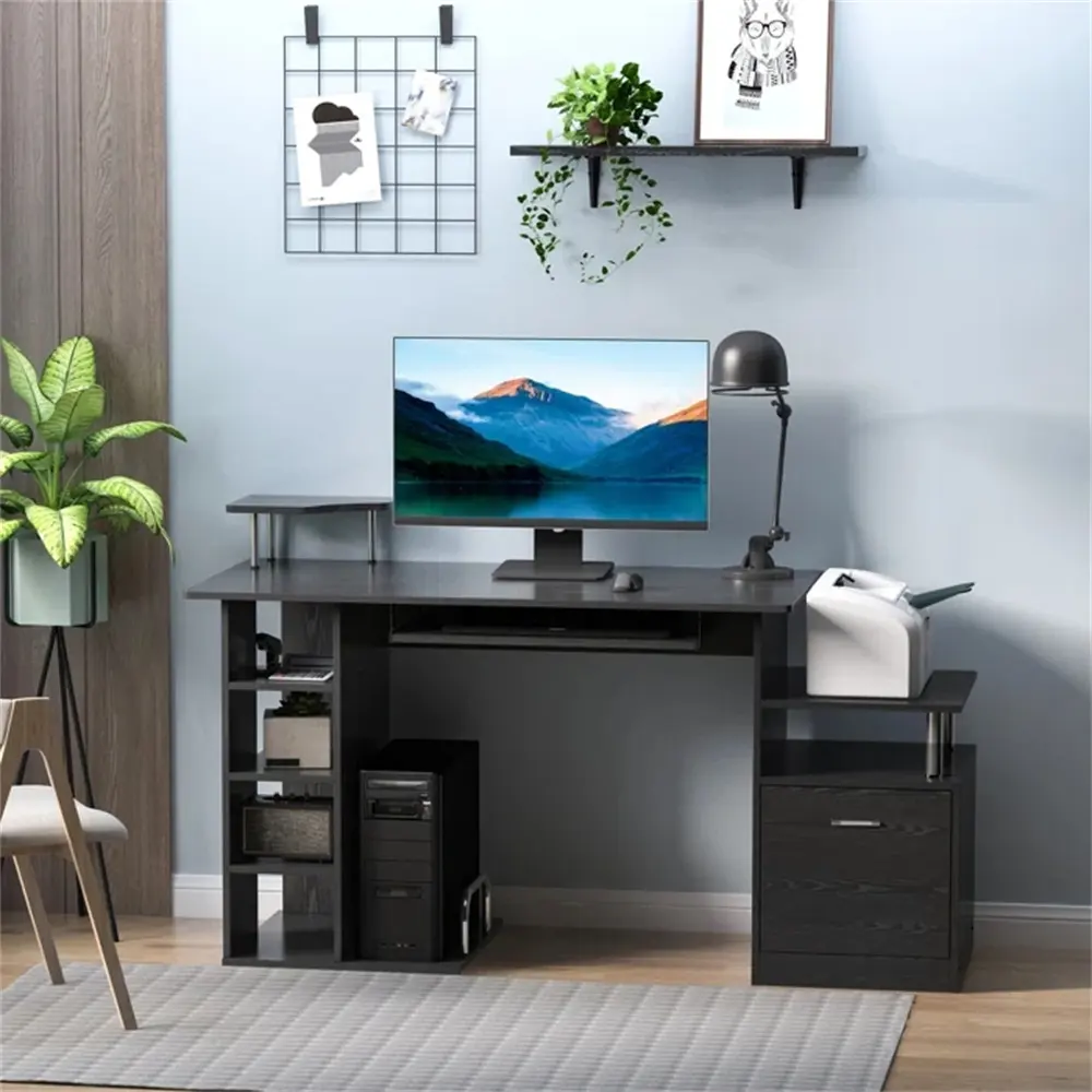 卸売現代ホームオフィス家具寝室木製ライティングテーブルコンピューターデスク