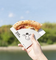 Emballage alimentaire en papier kraft, cône à gaufres aux œufs, support personnalisé pour crêpes, frites