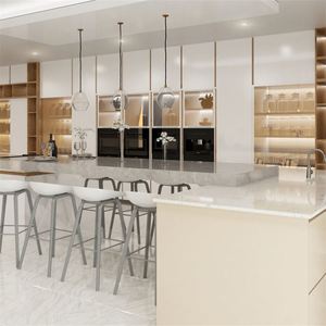 Fournisseur d'armoires de cuisine Cuisine en bois prêt à monter Nouvelles armoires de cuisine Cuisine Conception en bois sur mesure pour les cuisines - Product Image 5