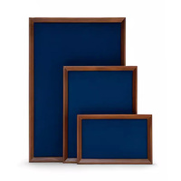 Accessoires de présentation de bijoux en bois avec logo personnalisé, plaques de rangement pour bagues et colliers, plateaux de présentation de bijoux