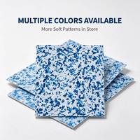 Vente directe du fabricant, feuille décorative en PVC nacré bleu profond et blanc, imitation nacre, pour la décoration de boîtes à bijoux