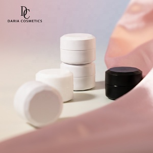 Tarro de plástico popular 2G blanco y azul para cosméticos, <span class=keywords><strong>serie</strong></span> de tarros de crema con tapa de plástico y aluminio para envasado - Product Image 3