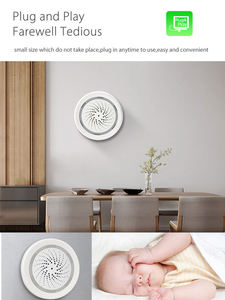 TY-192 Capteur d'alarme sirène WiFi Tuya avec capteur de température et d'humidité, prise en charge de l'alimentation par câble USB, compatible avec Echo Google Home - Product Image 5