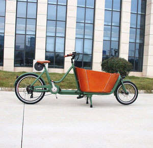 Vélo cargo électrique <span class=keywords><strong>Long</strong></span> <span class=keywords><strong>John</strong></span> 250w, puissant vélo cargo Bakfiets à deux roues pour adultes avec boîte de transport - Product Image 6