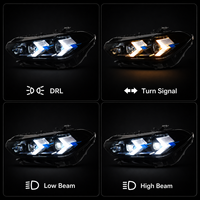 Ensemble de phares LED BK pour BMW X5 2019-2022, style laser, double couleur, projecteur DRL, clignotant séquentiel, plug and play