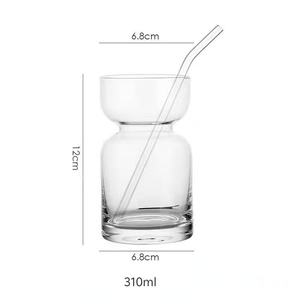 Vaso de Vidrio en Forma de Saturno para Leche y Café, Resistente al Calor, Doble Capa, para Latte Helado, Americano, para Hogar y Cafetería, Tazas de Vidrio para Bebidas Frías - Product Image 4