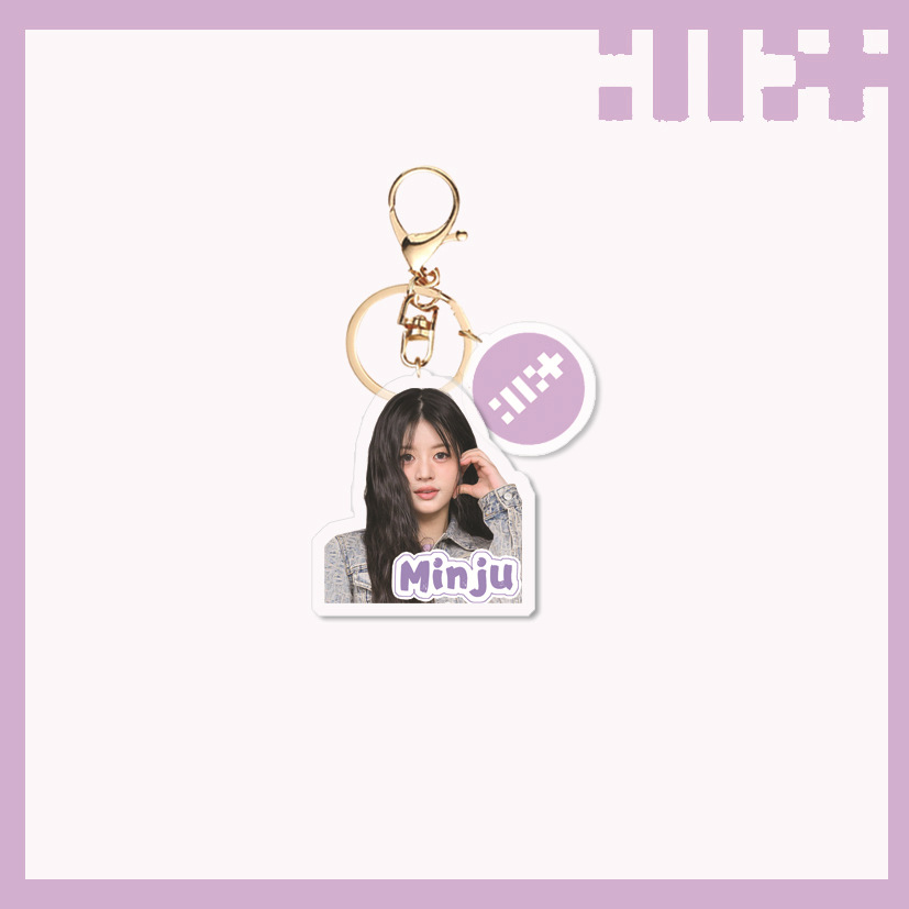 KPOPアイドル ILLIT スーパーリアルミー プラスチックキーホルダー