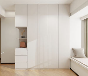 Armoire sur mesure à 6 portes, du <span class=keywords><strong>sol</strong></span> au plafond, sans poignées, meuble de rangement moderne pour chambre à coucher - Product Image 2