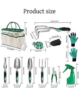 Vente en gros de kits d'outils de bricolage <span class=keywords><strong>pour</strong></span> le jardinage, canettes de pulvérisation, pelles à trois griffes, gants, sécateur, accessoires avec support OEM personnalisé - Product Image 4
