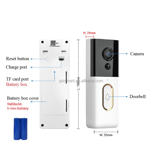 Hot Sale Cheap Wifi Smart Video Intercom System 1080P PIR Ring Video Doorbell Camera Waterproof IP65 Tuya Video Doorbell