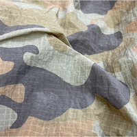 Tissu en crêpe tissé imperméable et respirant, léger, à séchage rapide, durable, imprimé camouflage numérique, taffetas de nylon 40D pour garçons