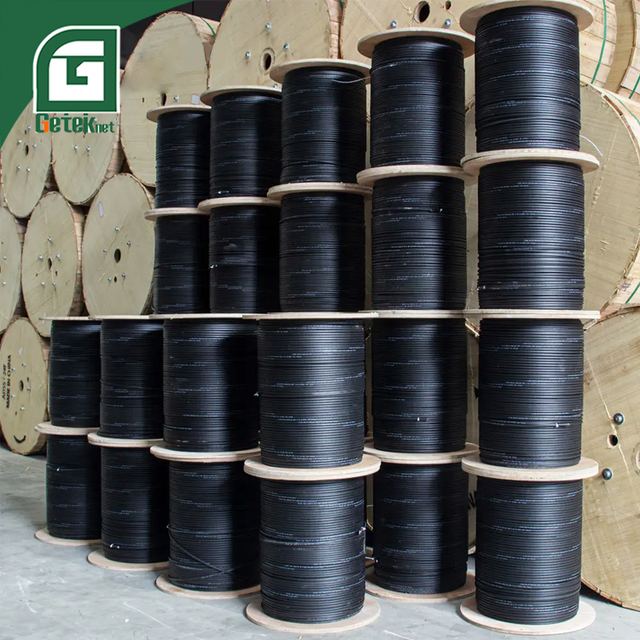 GETEKnet OEM Gyxtc8s Asu Om4 Figure 8 Fiber Optic Drop Wire Cable Dual Multimode mm 48 12 Pairs Core Single Mode Outdoor Cable