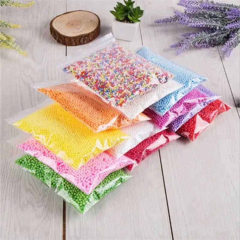 Mode populer dekorasi pelangi berbagai warna polistirena Styrofoam pengisi busa manik-manik Mini bola Diy dekorasi pelangi