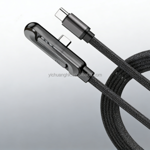 Cable de Carga Rápida USB Tipo-C Multiusos, Conector de Cobre Puro, Interruptor Vertical/Horizontal, Soporte Todo en Uno para Teléfono - Product Image 1