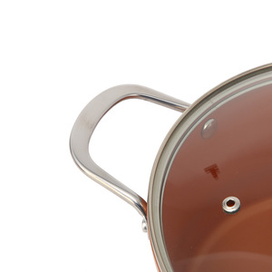 Olla para Sopa Antiadherente de Piedra Maifan con Tapa, Compatible con Inducción, Apta para Horno, Juego de Utensilios de Cocina de 24 cm - Product Image 2